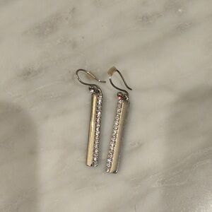 Kenneth Cole Silver and Gold Tone Earrings